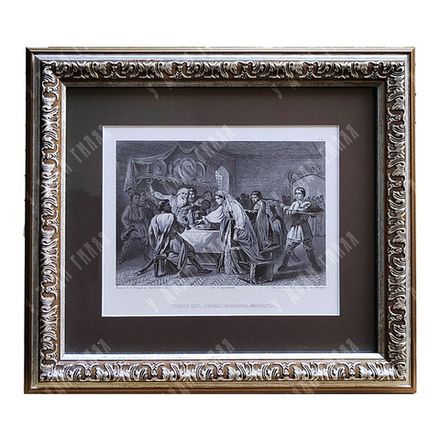 Гравюра «Сцена из поэмы Пушкина «Жених» по оригиналу К. А. Трутовского. 1862 г.