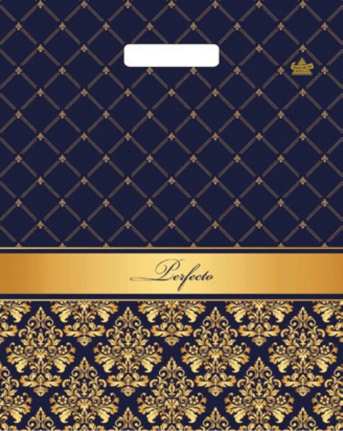 Пакет с вырубной ручкой, 37х30см, "Перфекто Вензель", 90мкм, ШК5339