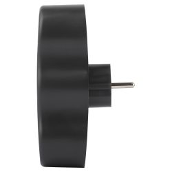 Разветвитель электрический ЭРА SPx-3e-B на 3 розетки с заземлением 16А черный