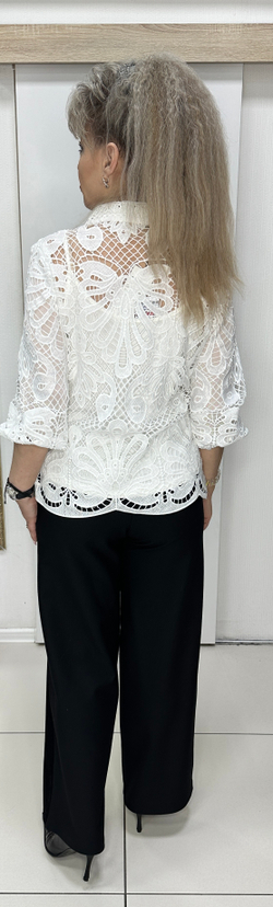 Белая ажурная, нарядная двойка