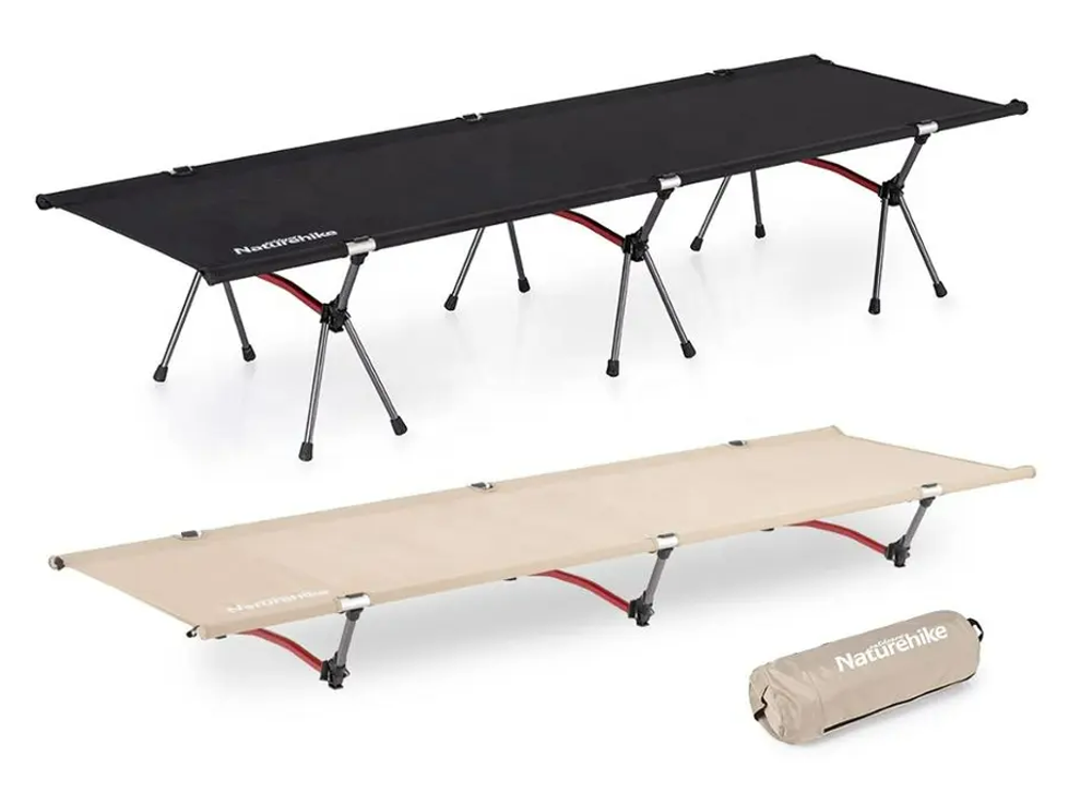 Раскладушка Naturehike XJC04 190х65х38 см, до 155 кг, черная, артикул NH19JJ006-BL