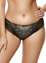 Трусики-слипы Scarlet из кружевного полотна (Размер: 42) (Цвет: черный)