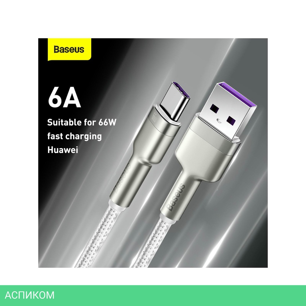 Кабель Baseus Cafule 2m White (CAKF000202)