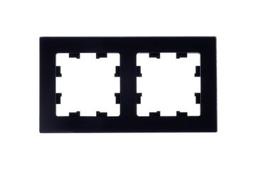 Рамка 2-м AtlasDesign Nature натур. стекло черн. SE ATN361002