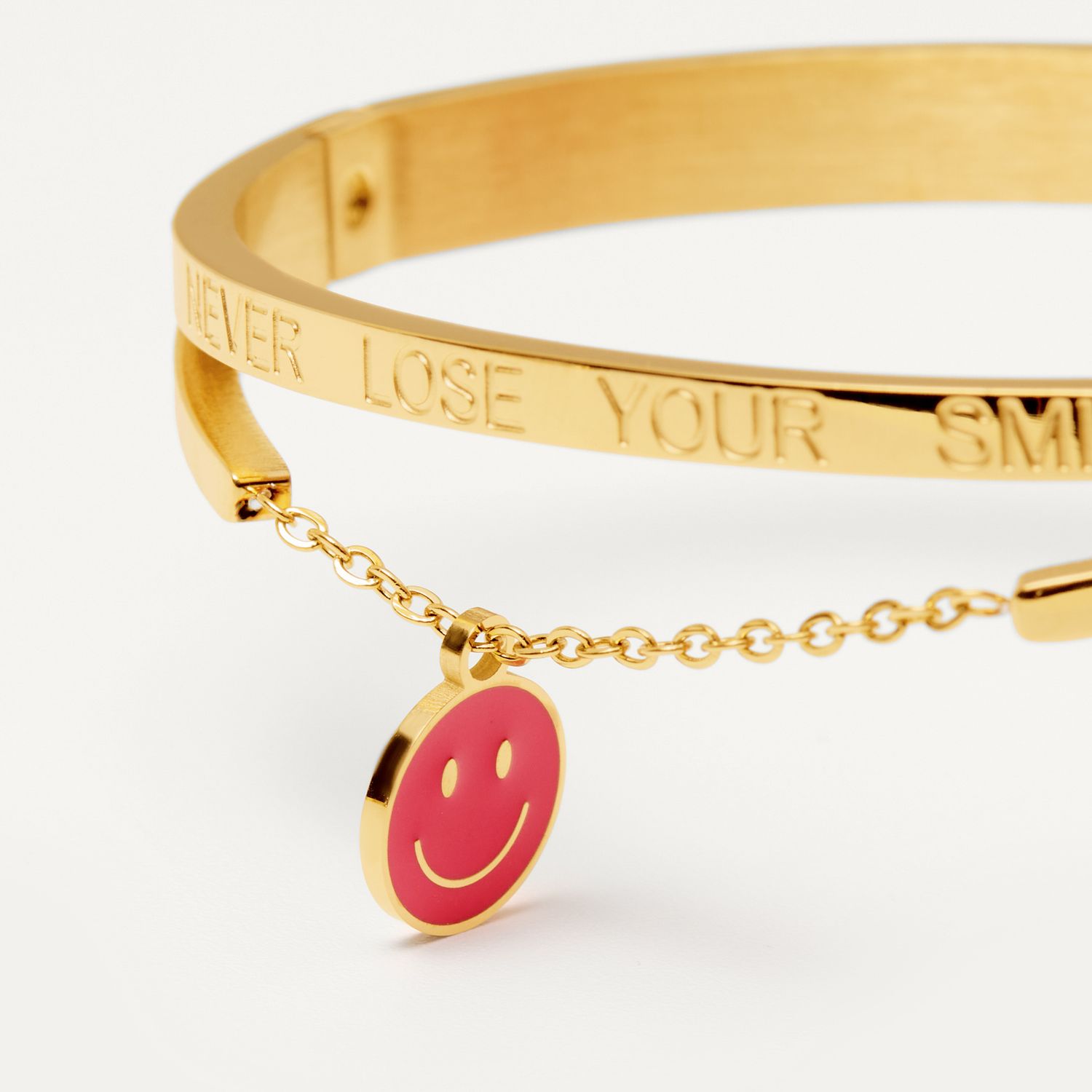 Браслет Never Lose Your Smile (Никогда не теряй своей улыбки) – Gold