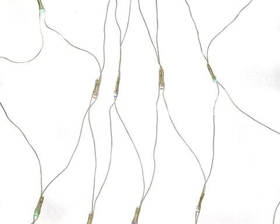 Электрогирлянда сетка цветная LED 120 лампы, 1,5*1,5м, 4 вида мигания, прозрачный провод, коробка