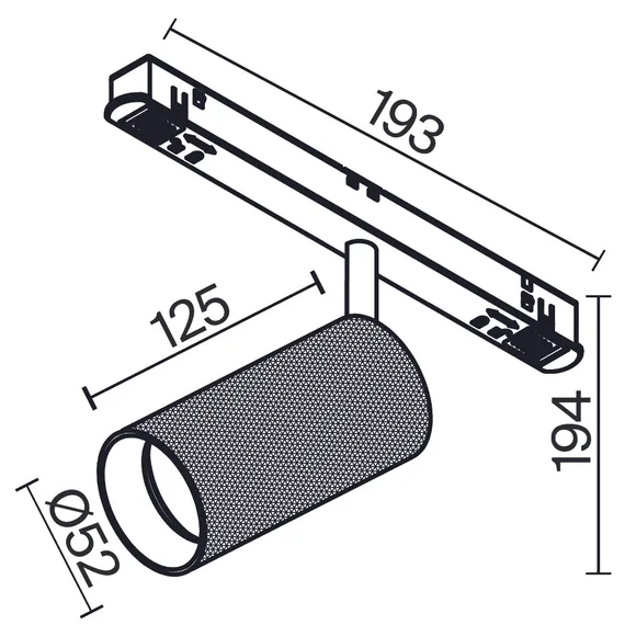 Трековый светильник Technical TR097-2-12W4K-M-BMG