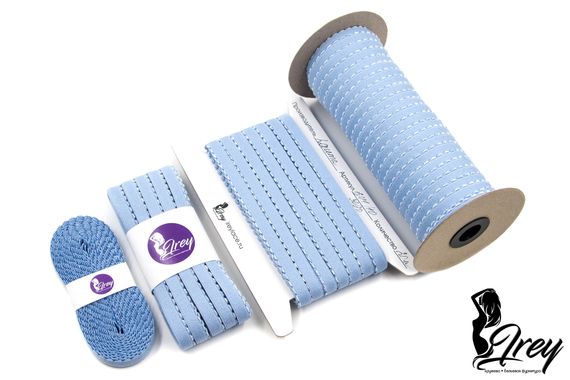 3090 641/10 Резинка отделочная Lauma 10 мм, голубой 3090