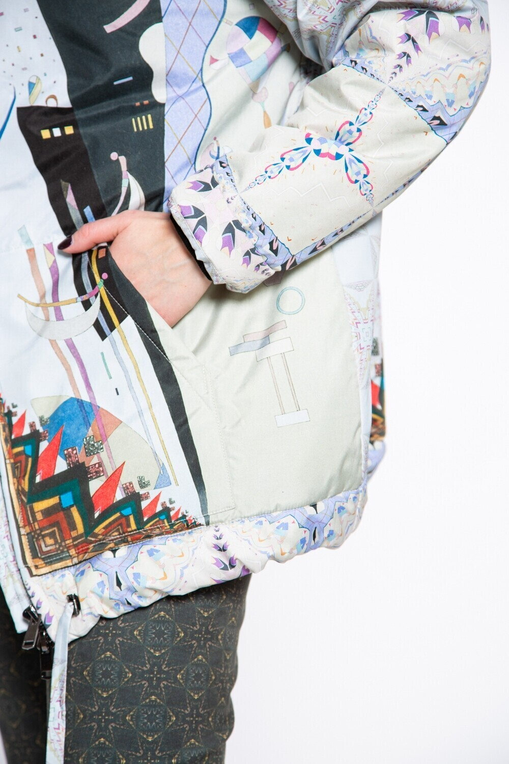 Куртка "Кандинский", по мотивам абстрактной живописи Василия Кандинского