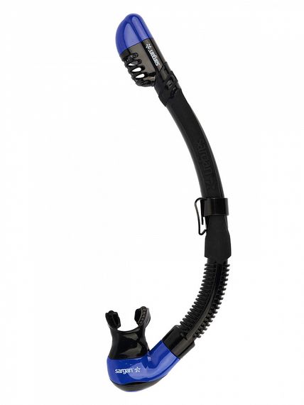 Набор маска+трубка в сумке Sargan Панорама-М прозрачный/синий