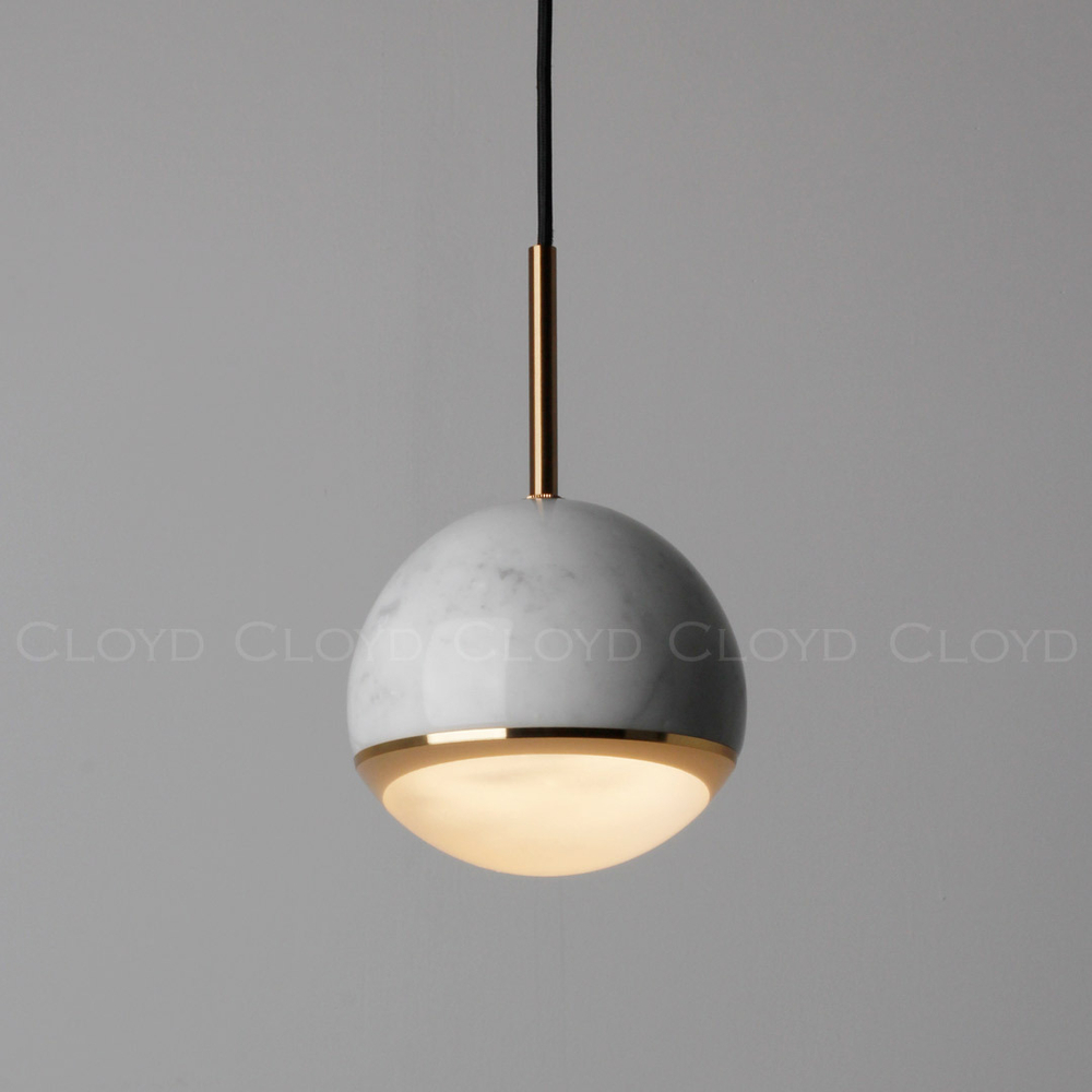 Подвесной светильник Cloyd LUNAR P1 / латунь - бел.мрамор (арт.11058)