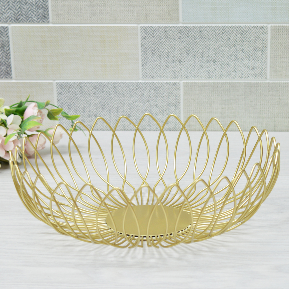 Фруктовница 27см металлическая, 401-058