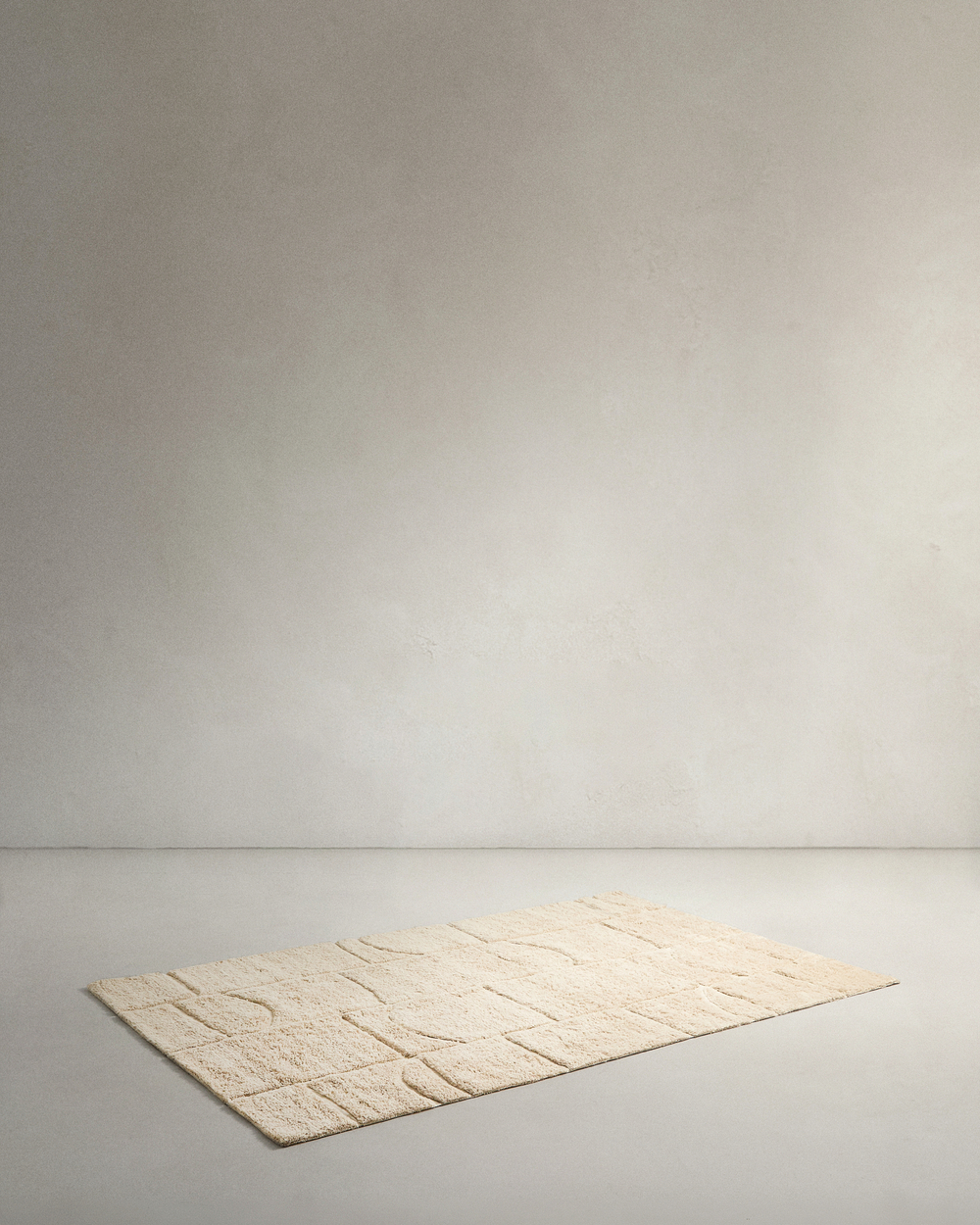 Nak Ковер шерстяной цвета экрю 160 x 230 см