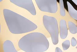 Стол обеденный 240х110х74.5см Garda Decor прозрачный/золотой