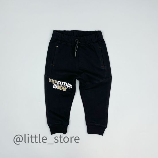 Брючки из футера(тонкого), Черные