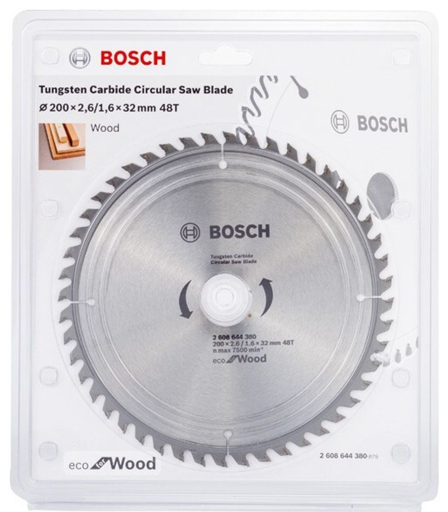 Пильный диск BOSCH ECO WO 200x32-48T