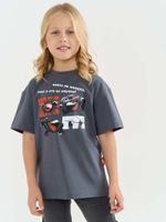 Футболка оверсайз Бодо Бородо "Серый камень" 7+