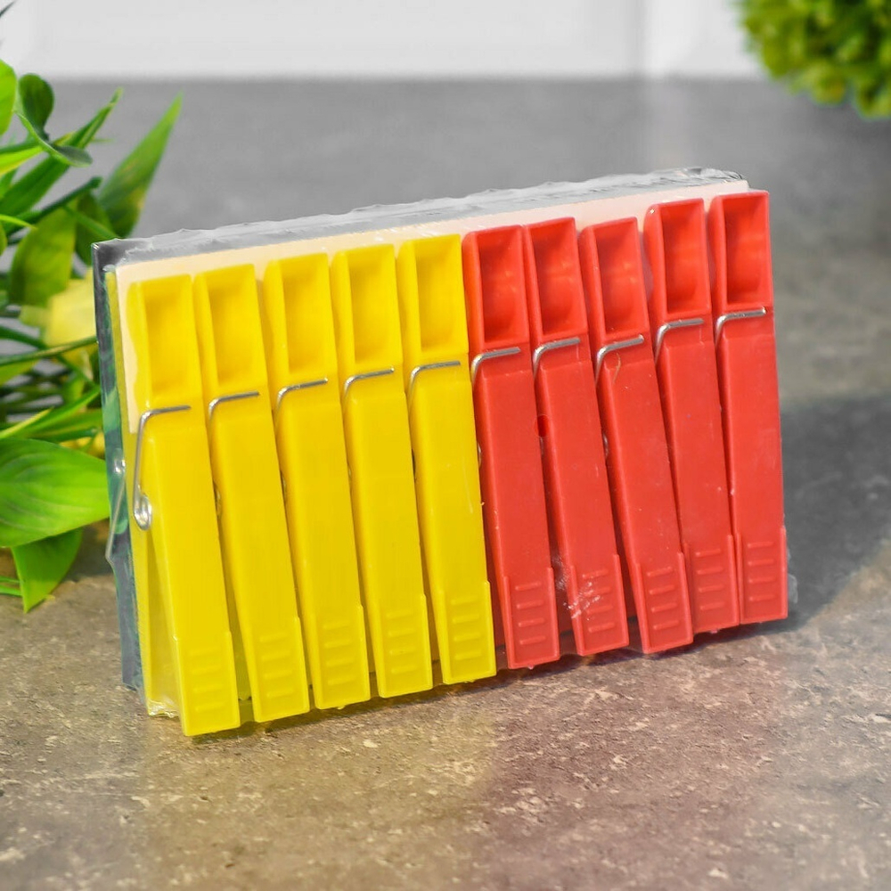 Прищепка пластмассовая 20шт "Классик" Azur