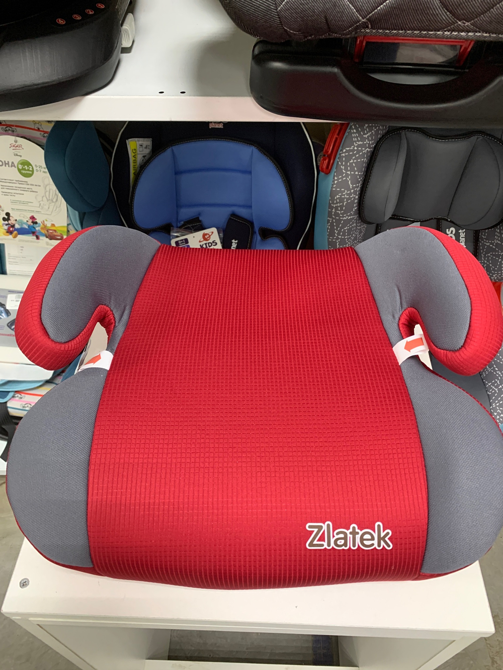 Бустер ZLATEK "Raft" красный, 6-12 лет, 22-36 кг, группа 3, шт