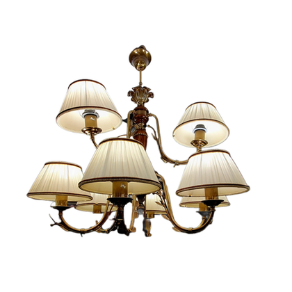 Люстра двухъярусная на 9 рожков 80 см