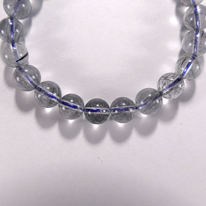 Бусина из кварца с родуситом, шар гладкий 8 мм