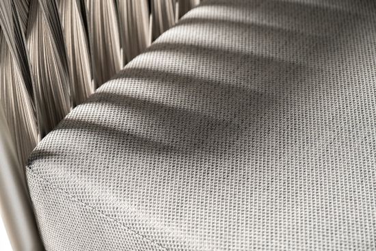 39AR-KRES-3691 SER Кресло "Муза" серое 81,5*88,5*75см, оплетка"лента"
