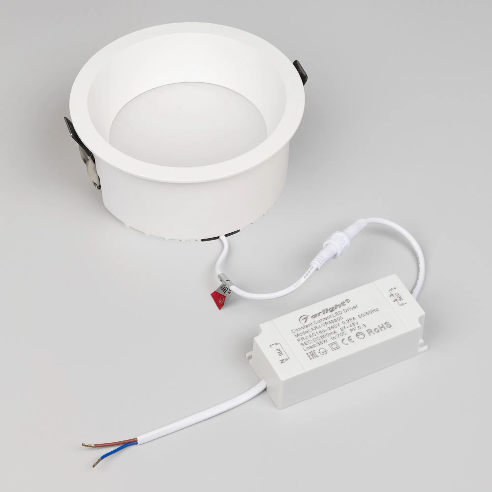 Светильник MS-DROP-BUILT-R158-30W Warm3000 (WH, 90 deg, 230V) (Arlight, IP54 Металл, 5 лет) 041464