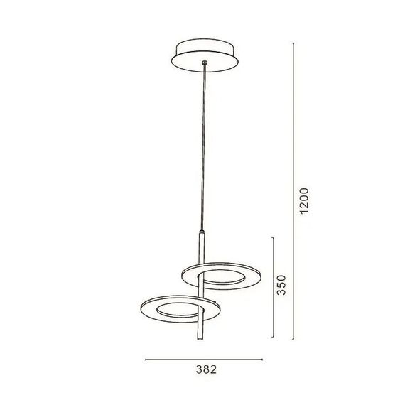 Подвесной светодиодный светильник Romatti Cullinan Saturne PD11136