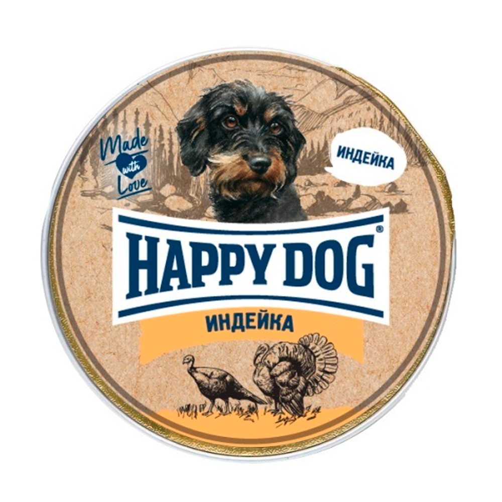 Паштет Happy Dog Nature Line для маленьких собак индейка 125 г