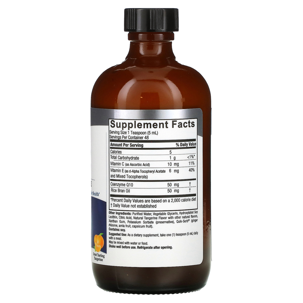 Nature's Answer, Жидкий Co-Q10 с витаминами C и E, со вкусом мандарина, 240 мл (8 жидких унций)