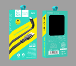 Кабель USB - Lightning DENMEN D47L 2.4A (черный) 1м