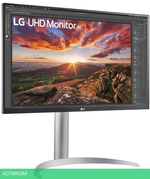 Монитор LG UltraFine 27UP850K-W черный (27UP850K-W)