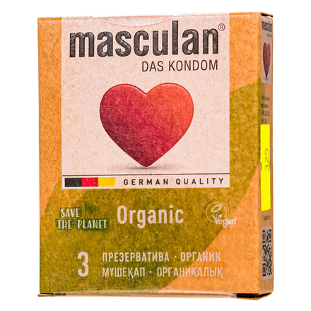 Masculan Organic, 3 pcs