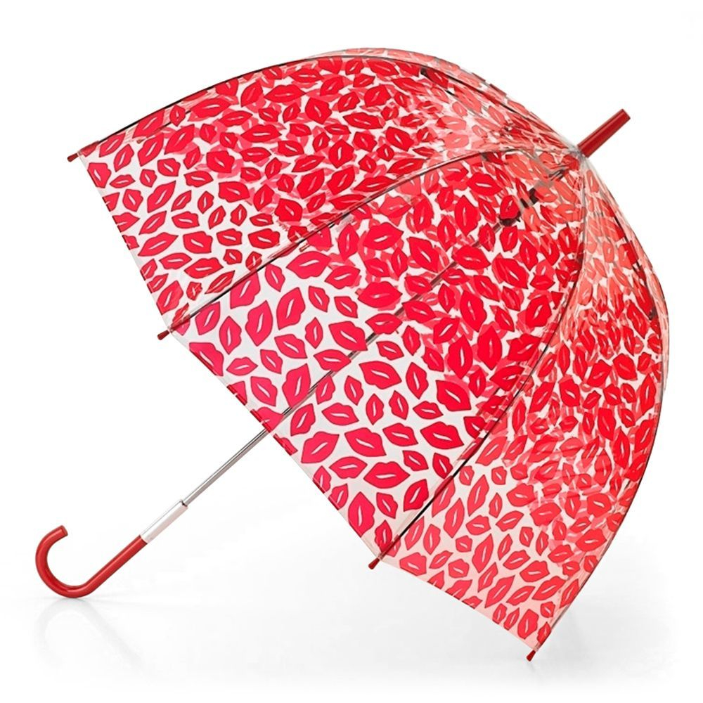 Зонт женский трость Lulu Guinness Fulton RedLips (Красные губы)