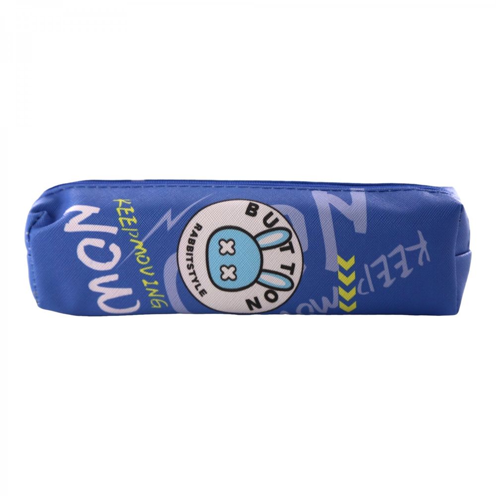 Пенал - косметичка, Alingar, ПВХ, молния, 55 х 200 мм, "Button Rabbitstylel" (кролик с надписями)