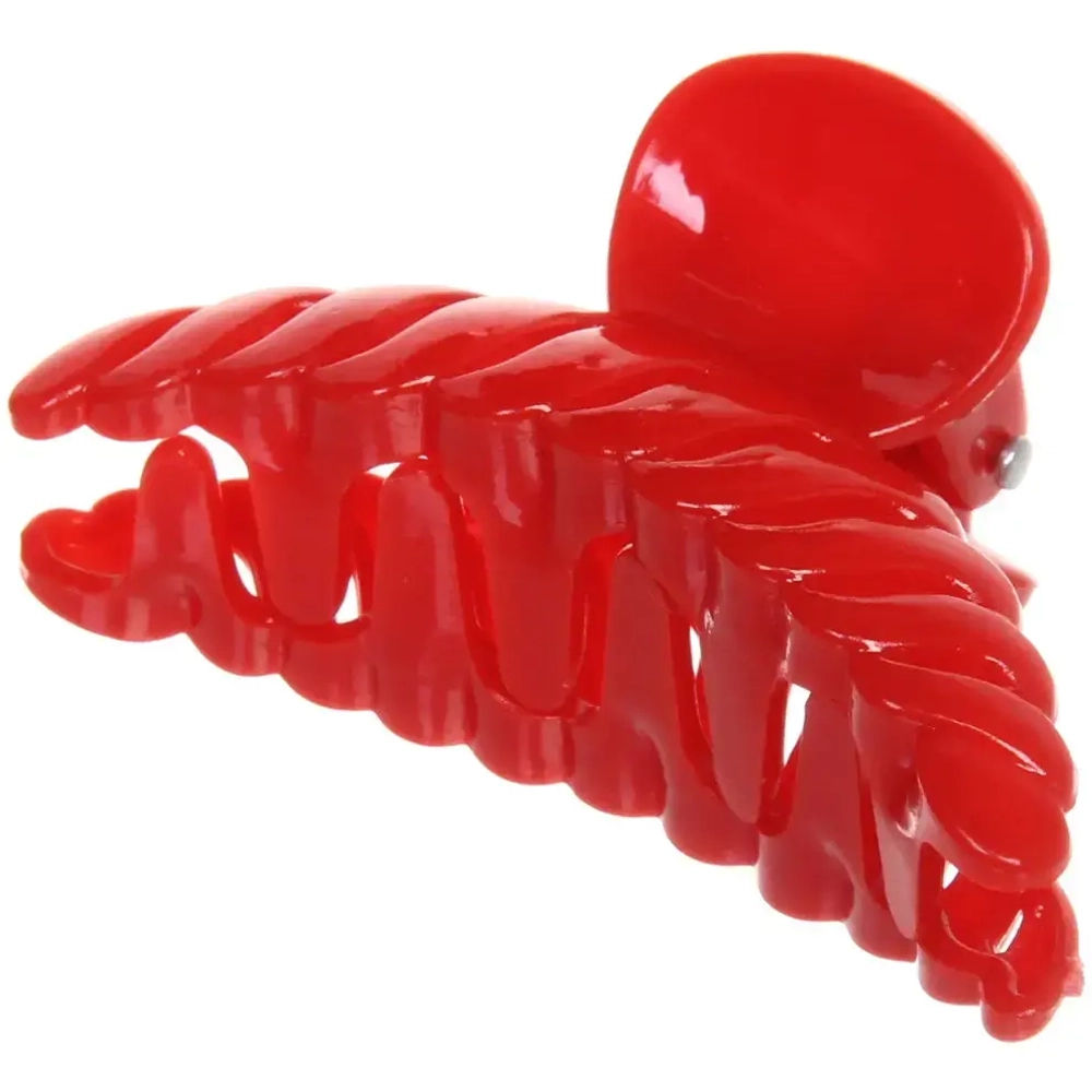 Заколка-краб для волос «Amelia - Monograms», микс 6 цветов, 5*2,5*1,8см, ( в индивид. пакете со стикером)