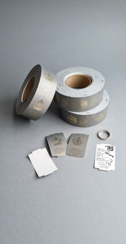 Темно-серый и печать золотым цветом