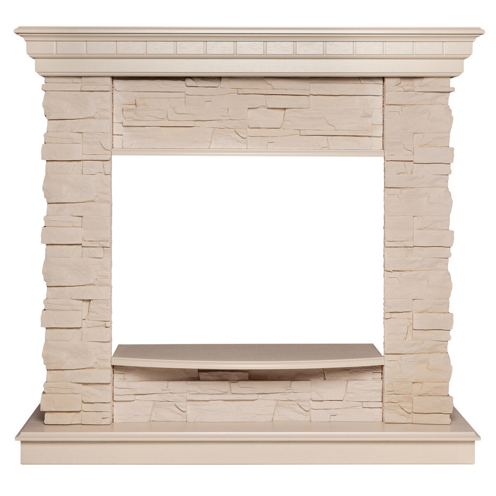 Портал каминный из МДФ RealFlame Elford 25 белый дуб, под очаг RealFlame Firefield 25 S IR