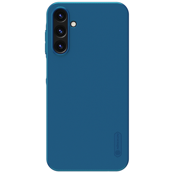 Тонкий чехол синего цвета (Peacock Blue) от Nillkin для смартфон Samsung Galaxy A25 5G, серия Super Frosted Shield