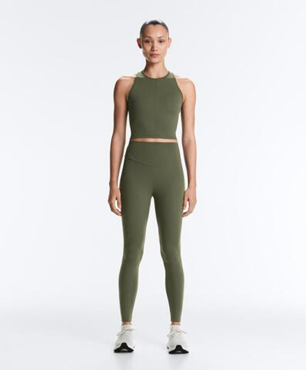 OYSHO Легинсы Comfortlux длиной до щиколотки с высокой посадкой, темно-зеленый