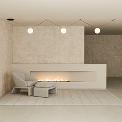 DK5555-BK Cветильник для трека-ремня Belty, серия Orb, со светодиодом, D230*H236мм, 48V DC, 15W, RA90, 120°, 3000K, IP20, черный, акрил