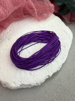 Шнур для плетения браслетов 0,6 мм, Темно-фиолетовый (5 м)