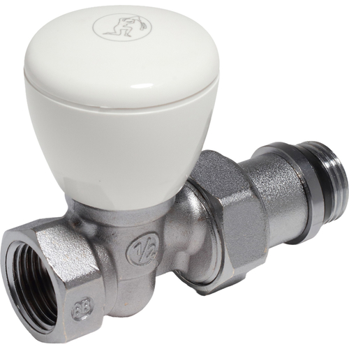 Клапан ручной Giacomini R6TG для радиатора 1quot; ВН, прямой, Kvs-8.45м3/ч