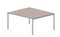 Составной стол Strike на 2 рабочих места 1580х1366х750мм (4 громмета)