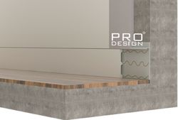 Вставка в плинтус Pro Design дюрополимер, 2700x80 мм