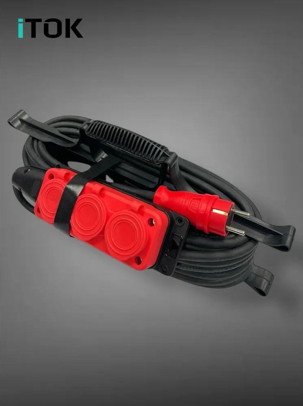 Удлинитель силовой iTOK i-CONNECT-COLOR-SUR-KG-315-3-54-40-RED