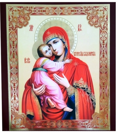 Плакат икона Владимирская Б М