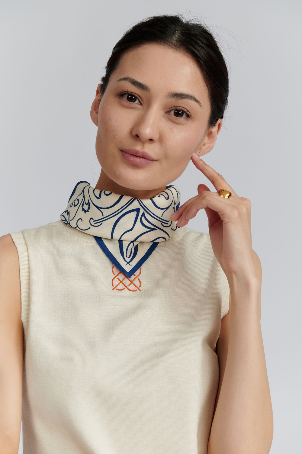 ПЛАТОК хлопок | 65х65 | (290-07) «Ақбұлақ»