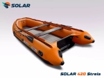 Лодка надувная моторная solar-420 strela jet tunnel