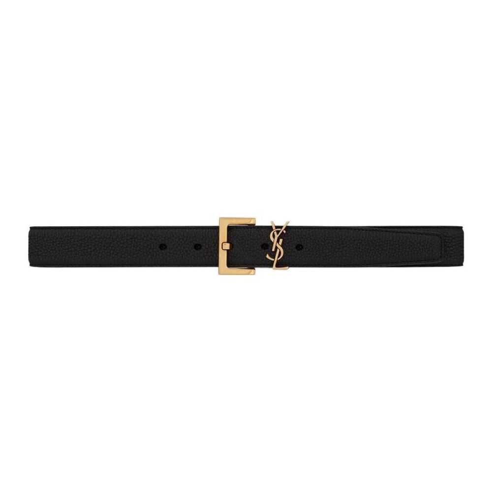 Пояс SAINT LAURENT logo 3cm, 634437DTI0W1000
